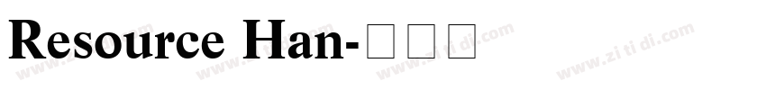 Resource Han字体转换